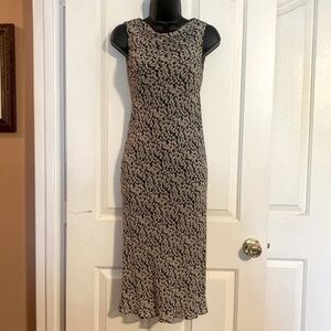 “MAXMARA” Silk Geometric Print Dress